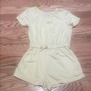 btween Yellow Jumpsuit with Elastic Waist